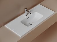 CN7030 Раковина мебельная накладная Compact 910x395x170, цвет белый — фото 2, Раковины накладные