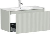 Тумба под раковину Allen Brau Gravity 100 1.370018.PWM папирус матовый — фото 3, Тумбы под раковину