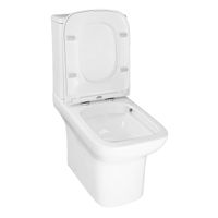 Унитаз-компакт Azario Alba 620х405х805 напольный, безободковый, с сиденьем микролифт арт-AZ-8323 — фото 3, Напольные унитазы