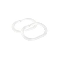 Кольца для шторки Fixsen, прозрачные, 12 шт, FX-1000C — фото 1, Крючки для штор