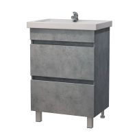 тумба Даллас 60 (Фостер 60) DB2 напольная, бетон светлый без умывальника арт-MFR85685BT — фото 1, Тумбы под раковину