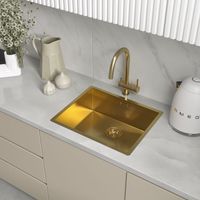 Товар: Кухонная мойка Reflexion Iseo RX2250GD брашированное золото - фото 153 Кухонная мойка Reflexion Iseo RX2250GD брашированное золото — фото 153, Кухонные мойки