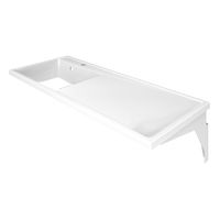 Раковина Azario Paola Magenta 1200 L левосторонняя, литьевой мрамор, белый арт-CS00078451 — фото 4, Раковины встраиваемые сверху