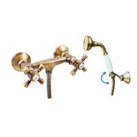 Смеситель Morava retro для душа с душевым комплектом, держатель неподвижный, арт-MK380.5/2SM — фото 1, Смеситель для душа