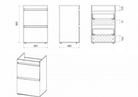 Тумба под раковину арт-Э-Фос01040-012Я — фото 6, Тумбы под раковину