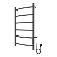 Полотенцесушитель VERONA 500/800 электрический ГРАФИТ R 6 пер. AZARIO арт-AZ83905G — фото 1, Электрические полотенцесушители