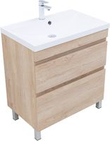 Тумба под раковину Aquanet Нота New 75 дуб светлый арт-00344143 — фото 1, Тумбы под раковину