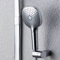 Душевая система с термостатом Bravat Cobble F6389423CP-A1-ENG, хром — фото 1, Душевые стойки