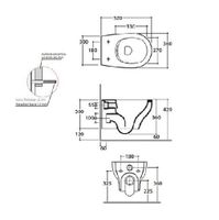 Товар: Унитаз GLOBO GRACE подвесной безободковый цвет белый GRS03BI - фото 3 Унитаз GLOBO GRACE подвесной безободковый цвет белый GRS03BI — фото 3, Подвесные унитазы