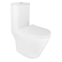 Унитаз-компакт Azario Berton 385х615х805 напольный, безободковый, слив "Торнадо", с быстросъемным сиденьем микролифт арт-AZ-6093 — фото 14, Напольные унитазы