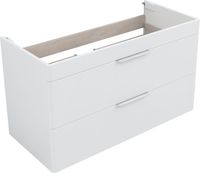 Тумба с раковиной Aquanet Ирис new 100 подвесная 2 ящ. цв. белый глянец 00342095 — фото 13, Тумбы с раковиной