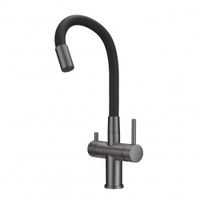 Смеситель для кухни с фильтром Milacio Ultra 560 (MCU.560.GM) вороненая сталь — фото 3, Смесители для кухни