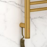 Товар: Полотенцесушитель электрический Сунержа Богема 3.1 с полкой 800х500 МЭМ левый Золото арт-03-6006-8050 - фото 2 Полотенцесушитель электрический Сунержа Богема 3.1 с полкой 800х500 МЭМ левый Золото арт-03-6006-8050 — фото 2, Электрические полотенцесушители