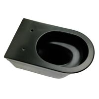 Товар: MONACO Унитаз подвесной, безободковый, керамика, черный матовый 32063 - фото 4 MONACO Унитаз подвесной, безободковый, керамика, черный матовый 32063 — фото 4, Подвесные унитазы