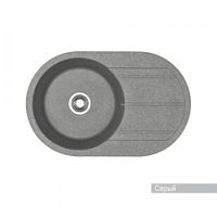 Товар: Мойка для кухни Амира 780x500x211 мм, круглая с крылом, серый арт-1A712932AI230 - фото 1 Мойка для кухни Амира 780x500x211 мм, круглая с крылом, серый арт-1A712932AI230 — фото 1, Кухонные мойки