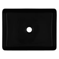 Раковина-чаша Azario 510х405х110 накладная, прямоугольная, черный матовый арт-AZ-2178-MB — фото 1, Раковины накладные