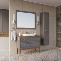 Товар: Подстолье Каталина 100 "Grey" 12096 - фото 2 Подстолье Каталина 100 "Grey" 12096 — фото 2, Тумбы под раковину