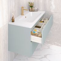 Тумба подвесная PARMA 100 /мята/ AQUA DE MARCO 20100MINTPAR — фото 8, Тумбы под раковину