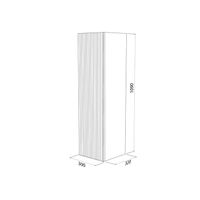 Пенал подвесной IDDIS Bild 30 см, дуб светлый (BIL30V0i97) — фото 1, Пеналы для ванной комнаты