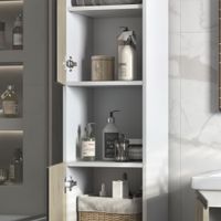 Товар: Шкаф-пенал VIGO Yuma 35 подвесной 345 дуб давос - фото 4 Шкаф-пенал VIGO Yuma 35 подвесной 345 дуб давос — фото 4, Пеналы для ванной комнаты