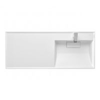 Раковина ЛОНДРИ 120, правая, белая арт-1A72243KLH010 — фото 7, Раковины встраиваемые сверху