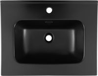 Раковина Aquanet Flat 60 черная матовая арт-00329253 — фото 2, Раковины встраиваемые сверху