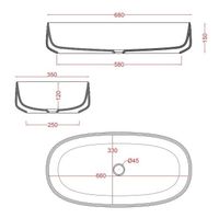 Раковина Artceram Cognac Quadro накладная цвет белый арт-COL005 01 34 — фото 2, Раковины накладные