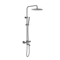 Душевая система с термостатом Timo Saona SX-2380/18 черное золото — фото 5, Душевые системы