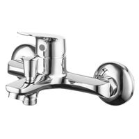 Смеситель для ванны и душа Azario с ручным душем, керамический картридж, хром арт-AZ-HU245906 — фото 1, Смеситель для ванны