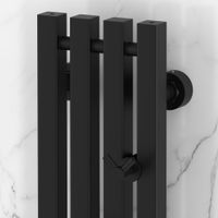 Полотенцесушитель водяной Сунержа Сатерленд PRO 1200х150 Матовый чёрный арт-31-0457-1215 — фото 2, Водяные полотенцесушители