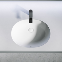 Раковина встраиваемая под столешницу CERAMICANOVA Element 520x380x150 мм, с крепежом и шаблоном для установки, арт. арт-CN6076 — фото 4, Раковины встраиваемые снизу