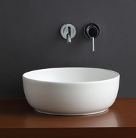 Раковина Scarabeo GLAM накладная без перелива без отверстий цвет белый матовый арт-1807 41 — фото 1, Раковины накладные