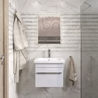 Тумба под раковину VIGO Land 50 подвесная белый (018) — фото 5, Тумбы под раковину