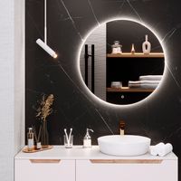 Зеркало с LED-подсветкой MILAN (77) круглое /AQUA DE MARCO MIL77 — фото 1, Зеркала в ванную комнату