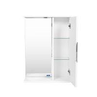 Зеркало со шкафом VIANT ЛИМА 50 подвесное белый арт-VLIM50-ZSH — фото 1, Зеркальные шкафы в ванную