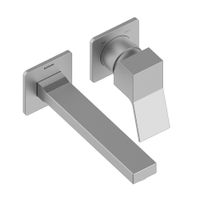 Смеситель для раковины Bossini Aki настенный встраиваемый внешняя часть цвет никель шлифованный арт-Z00731.094 — фото 1, Смесители для раковины