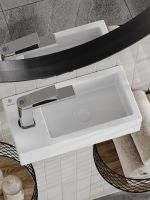 Товар: Orange Раковина подвесная санфарфор (чаша справа), белый арт-B05-365RW - фото 3 Orange Раковина подвесная санфарфор (чаша справа), белый арт-B05-365RW — фото 3, Раковины подвесные