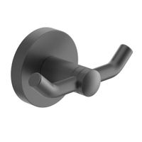 Крючок двойной Timo Saona 13012/18 черное золото — фото 1, Крючки для полотенец