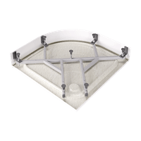 Душевой поддон ALEX BAITLER четверть круга белый арт-AB9017D-1 — фото 2, Акриловые душевые поддоны