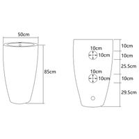 Товар: Раковина напольная Azario COMELLA 500х500х830 отдельностоящая круглая, белый арт-AZ-311 - фото 3 Раковина напольная Azario COMELLA 500х500х830 отдельностоящая круглая, белый арт-AZ-311 — фото 3, Раковины напольные
