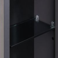 Шкаф-колонна АР-ДЕКО 40, двустворчатая, подвесная, серый кобальт 1A284703DD8D0 — фото 4, Шкафы для ванной