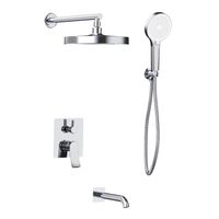 Душевая система встраиваемая Haiba HB80553, хром — фото 1, Душевые системы