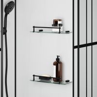 Товар: Душевая кабина Niagara Standart ST90/15QL/KL/BKT (90х90х225) низкий поддон(15см),черный,стекло прозрачное,3 места - фото 5 Душевая кабина Niagara Standart ST90/15QL/KL/BKT (90х90х225) низкий поддон(15см),черный,стекло прозрачное,3 места — фото 5, Душевые кабины