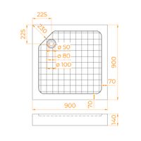 Товар: Душевой поддон квадратный RGW SMC-W Белый (Уценка) 900x900 57350199-01U - фото 6 Душевой поддон квадратный RGW SMC-W Белый (Уценка) 900x900 57350199-01U — фото 6, Стеклопластиковые душевые поддоны