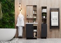 Зеркало-шкаф Onika Тимбер 60.00 Универсальный, Дуб сонома (206070) арт-206070_Тимбер60 — фото 1, Зеркальные шкафы в ванную