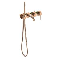 Смеситель встроенный для ванны с душем Timo Saona розовое золото арт-2314/19YSM — фото 1, Встраиваемые смесители для душа