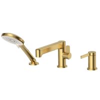 Смеситель на борт ванны ESKO SC355Gold, золотой сатин — фото 1, Смесители на борт ванны