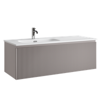 Тумба подвесная SANCOS Snob R 1.0 1195х445х406, c одним ящиком оснащенным доводчиками, Doha Soft , арт. арт-SNR1.0120LSM — фото 5, Тумбы под раковину