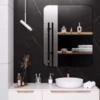 Зеркало с LED-подсветкой MILAN (80*100) /AQUA DE MARCO MIL80/100 — фото 3, Зеркала в ванную комнату