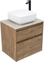 Тумба с раковиной Aquanet Nova Lite 2.0 60 2 ящ. цв. дуб рустикальный 00348189 — фото 5, Тумбы с раковиной
